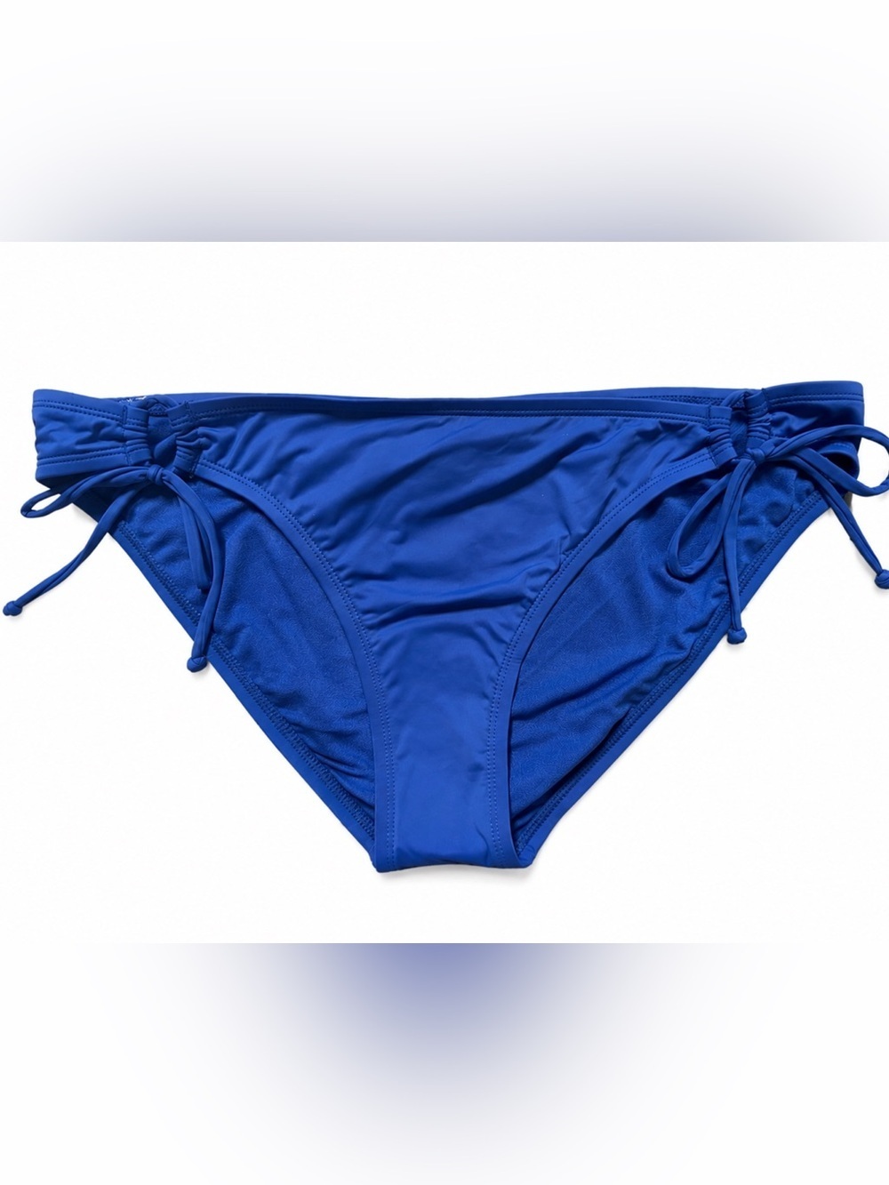 Hobie Blue Side Tie Bikini Bottoms XL NWT Ruched Sides